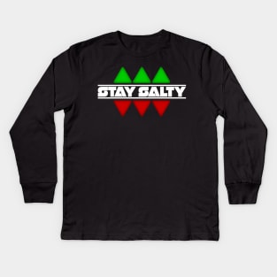 Stay Salty, Blank Dice Kids Long Sleeve T-Shirt